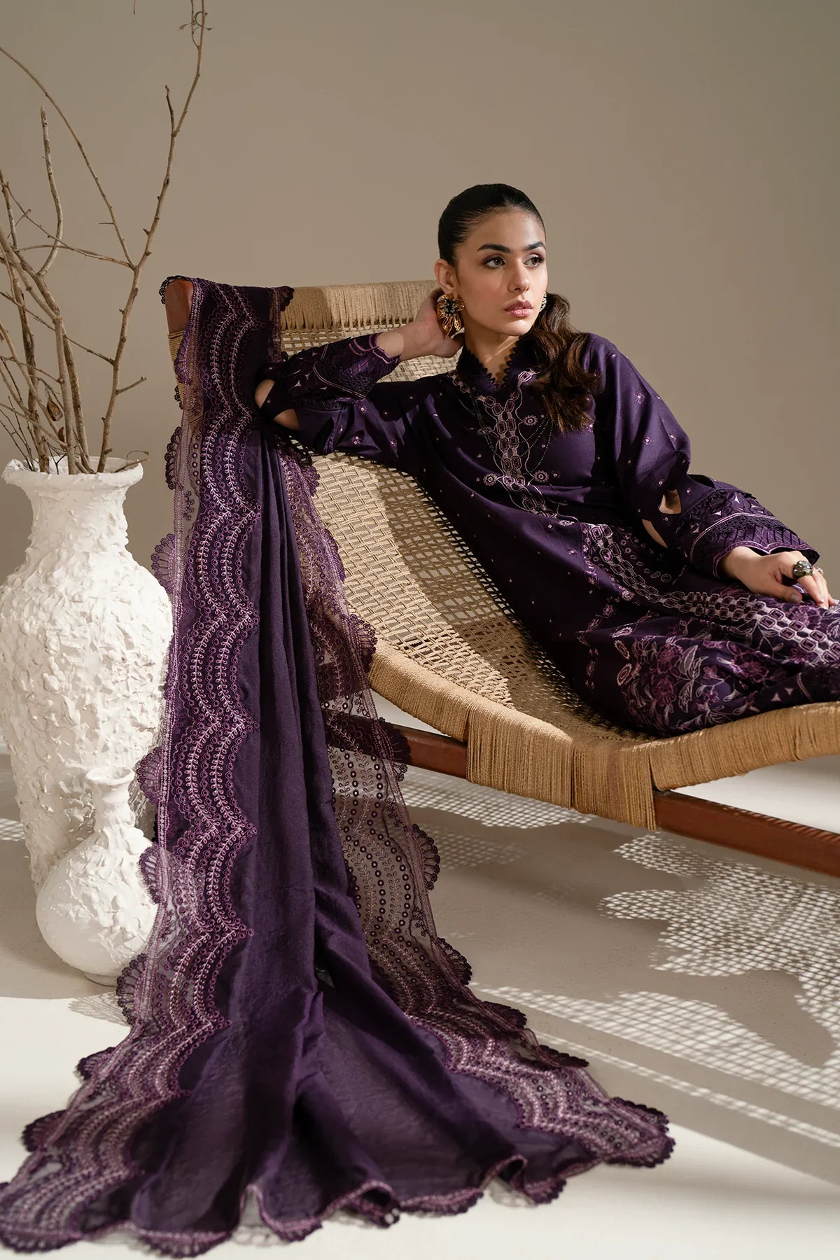Azzal | Aghaaz Luxury Lawn | Aroma -  Azzal Luxury - Original Designer Dress - House of Maryam