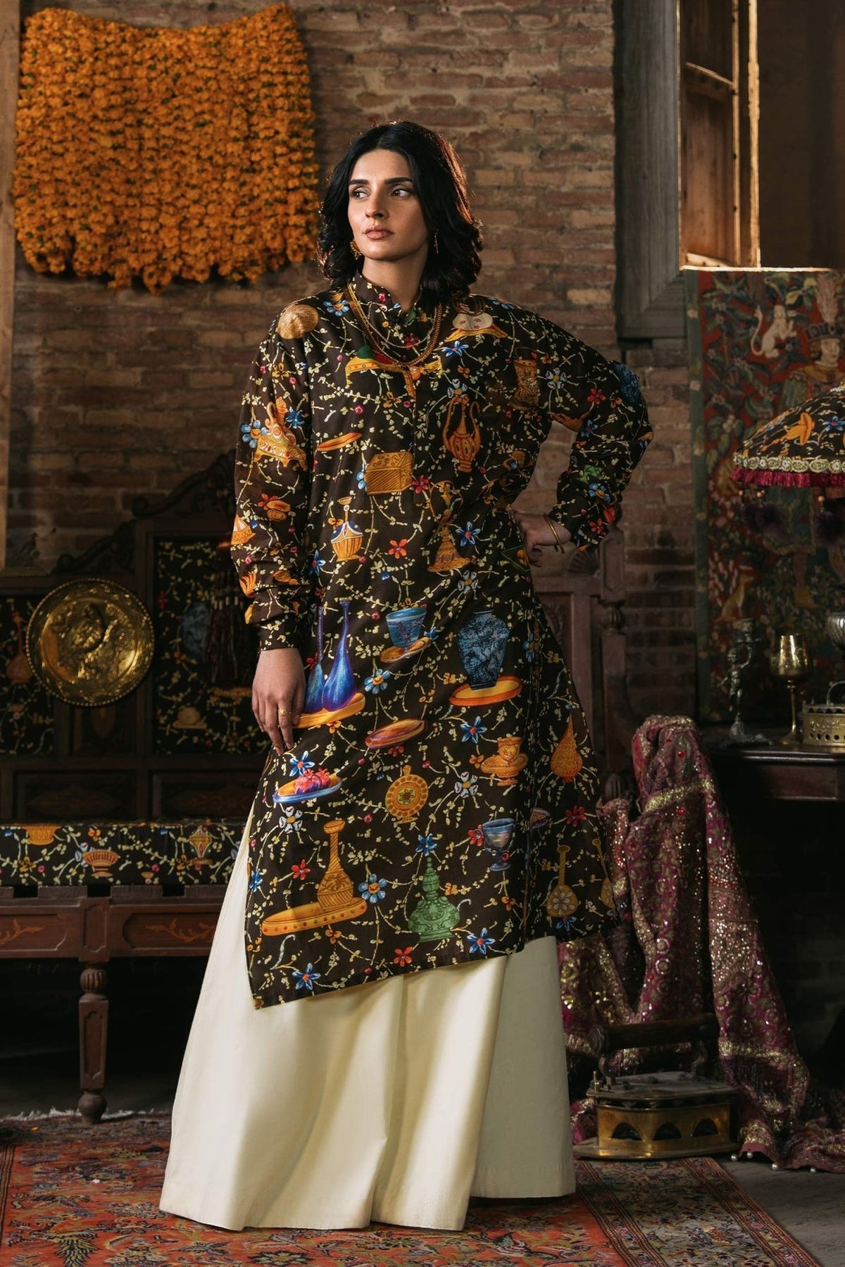 Fahad Hussayn | Lawn Banger | Ayyar -  Fahad Hussayn Ladies Clothes - Original Designer Dress - House of Maryam