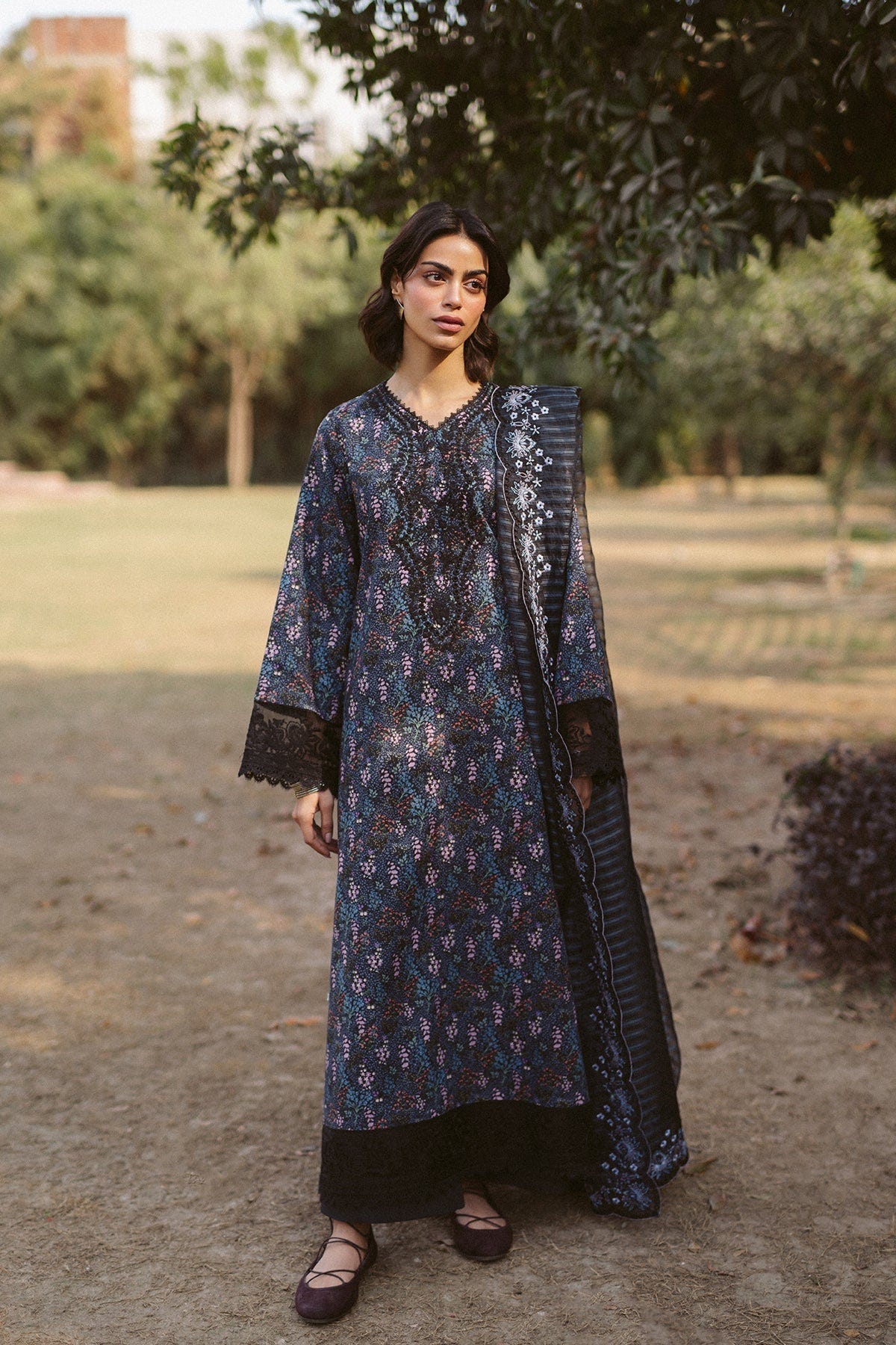 Ayzel | The Bare Minimum | Aziel-Brand:Ayzel-Type:Ladies Clothes-Black-Lawn-House of Maryam- Buy in UK, USA