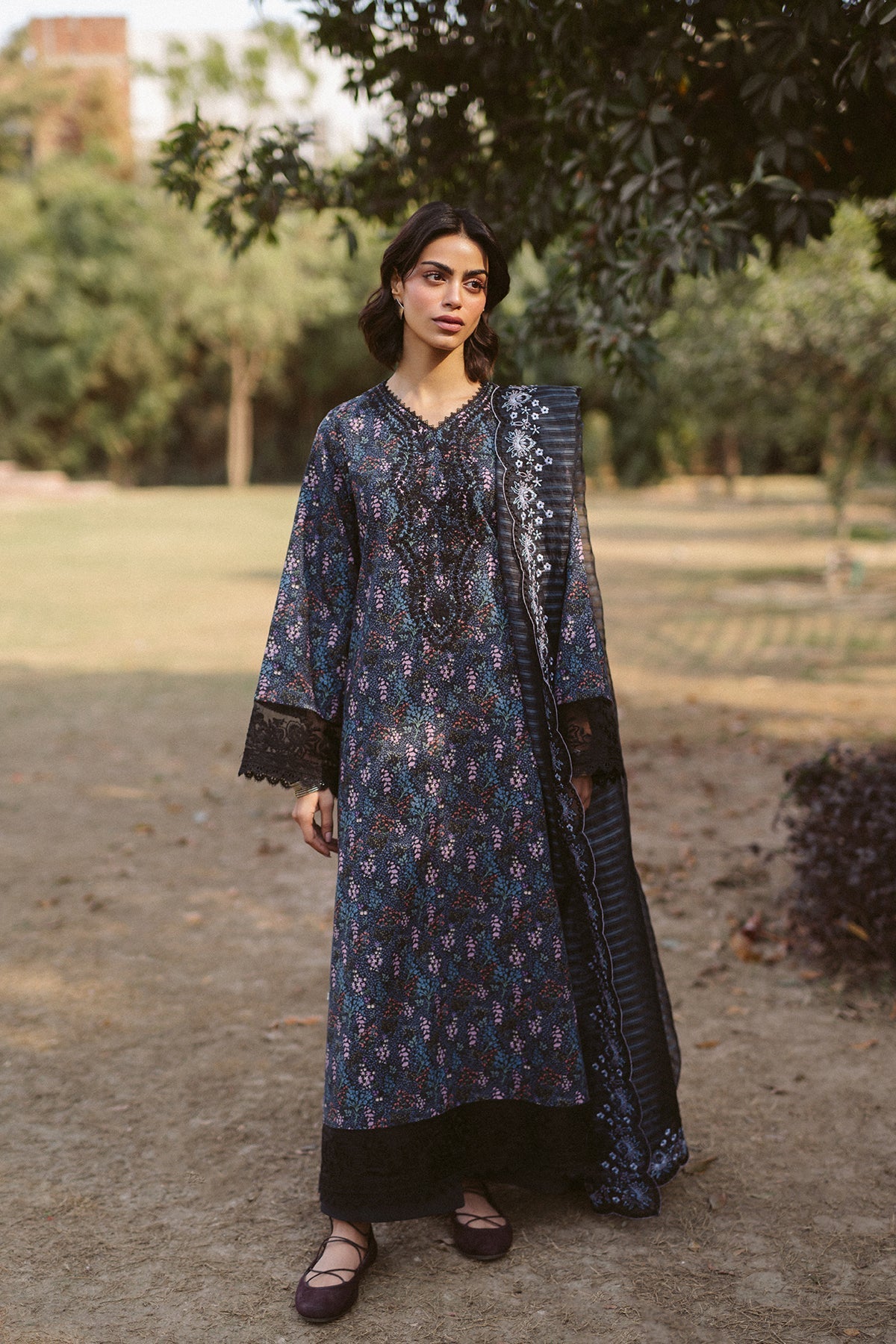 Ayzel | The Bare Minimum | Aziel-Brand:Ayzel-Type:Ladies Clothes-Black-Lawn-House of Maryam- Buy in UK, USA