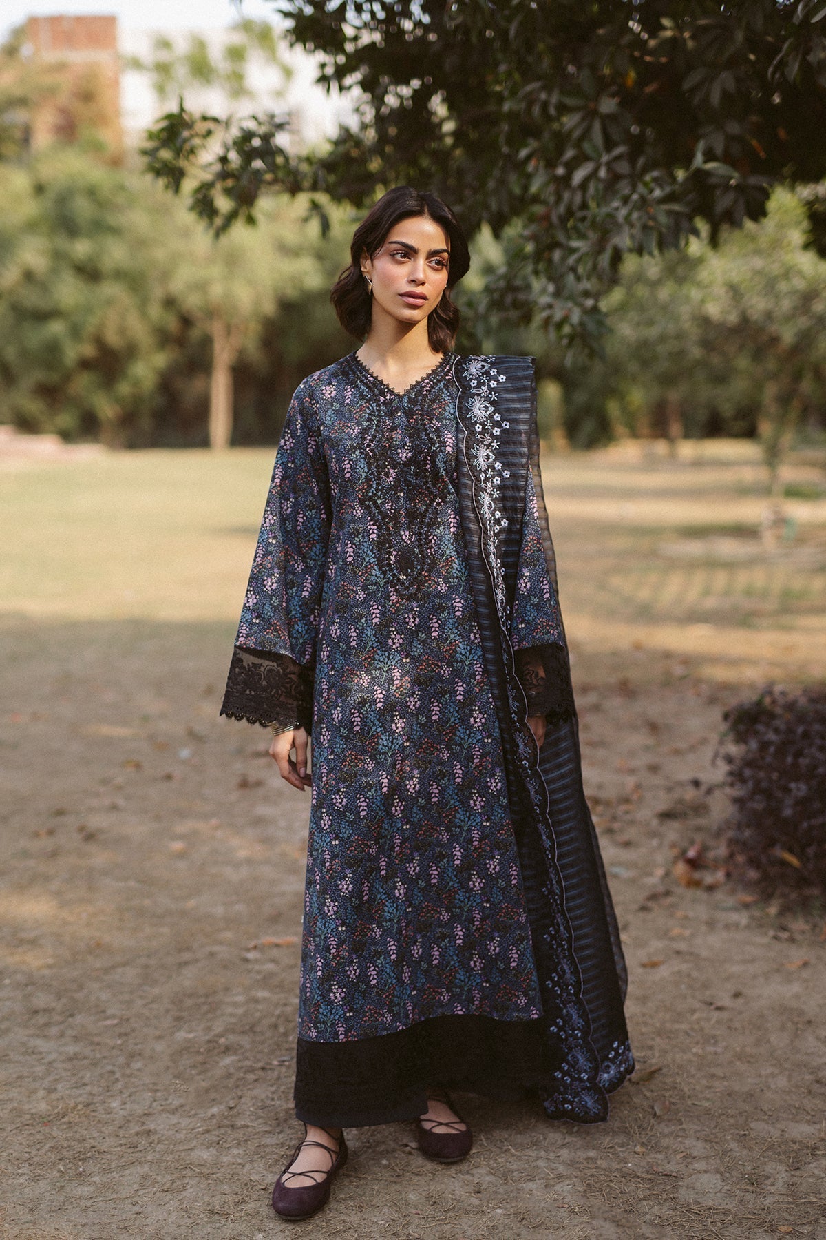 Ayzel | The Bare Minimum | Aziel-Brand:Ayzel-Type:Ladies Clothes-Black-Lawn-House of Maryam- Buy in UK, USA