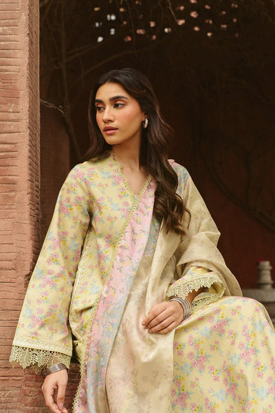 Ayzel | The Bare Minimum | Orla-Brand:Ayzel-Type:Ladies Clothes-Pale Yellow-Lawn-House of Maryam- Buy in UK, USA