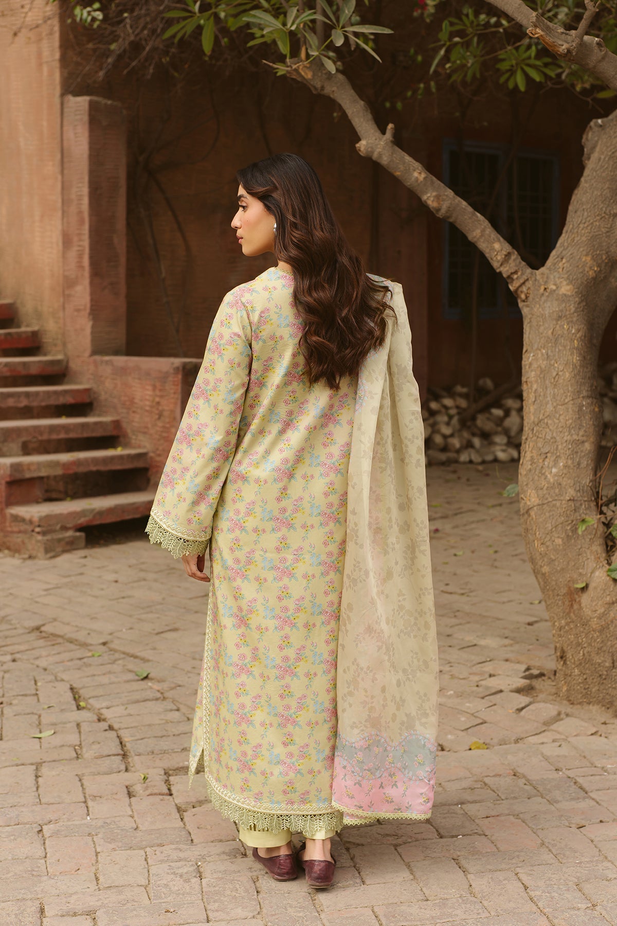 Ayzel | The Bare Minimum | Orla-Brand:Ayzel-Type:Ladies Clothes-Pale Yellow-Lawn-House of Maryam- Buy in UK, USA