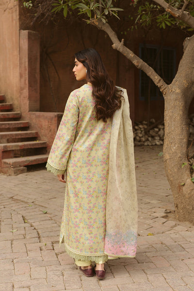 Ayzel | The Bare Minimum | Orla-Brand:Ayzel-Type:Ladies Clothes-Pale Yellow-Lawn-House of Maryam- Buy in UK, USA