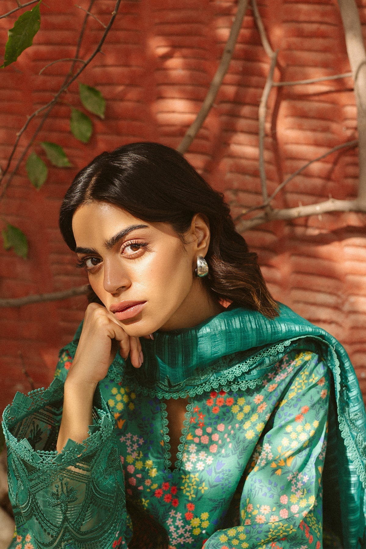 Ayzel | The Bare Minimum | Sanya-Brand:Ayzel-Type:Ladies Clothes-Green-Lawn-House of Maryam- Buy in UK, USA