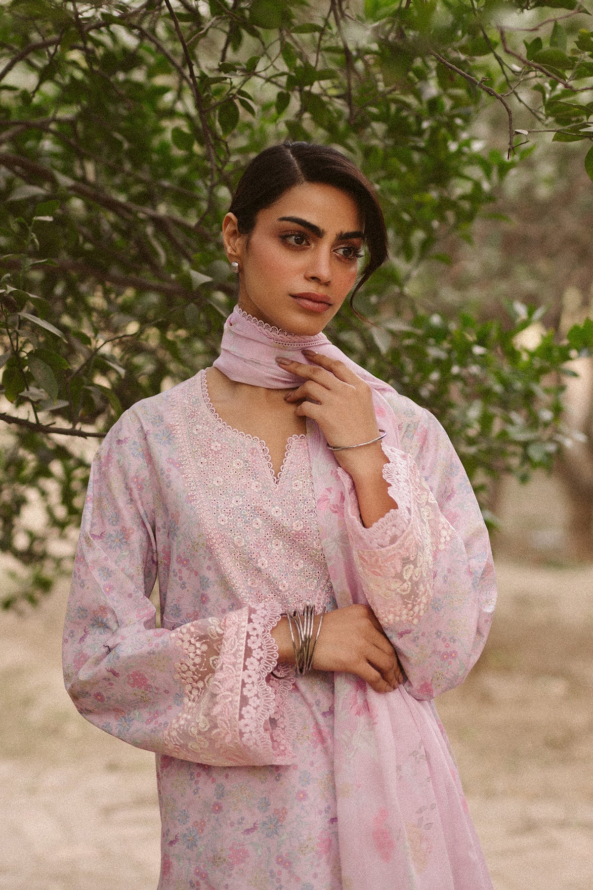 Ayzel | The Bare Minimum | Selis-Brand:Ayzel-Type:Ladies Clothes-Lilac-Lawn-House of Maryam- Buy in UK, USA