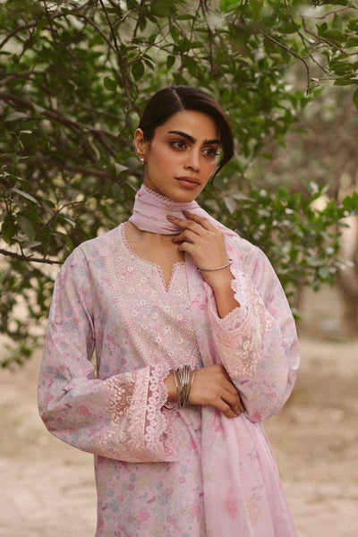 Ayzel | The Bare Minimum | Selis-Brand:Ayzel-Type:Ladies Clothes-Lilac-Lawn-House of Maryam- Buy in UK, USA
