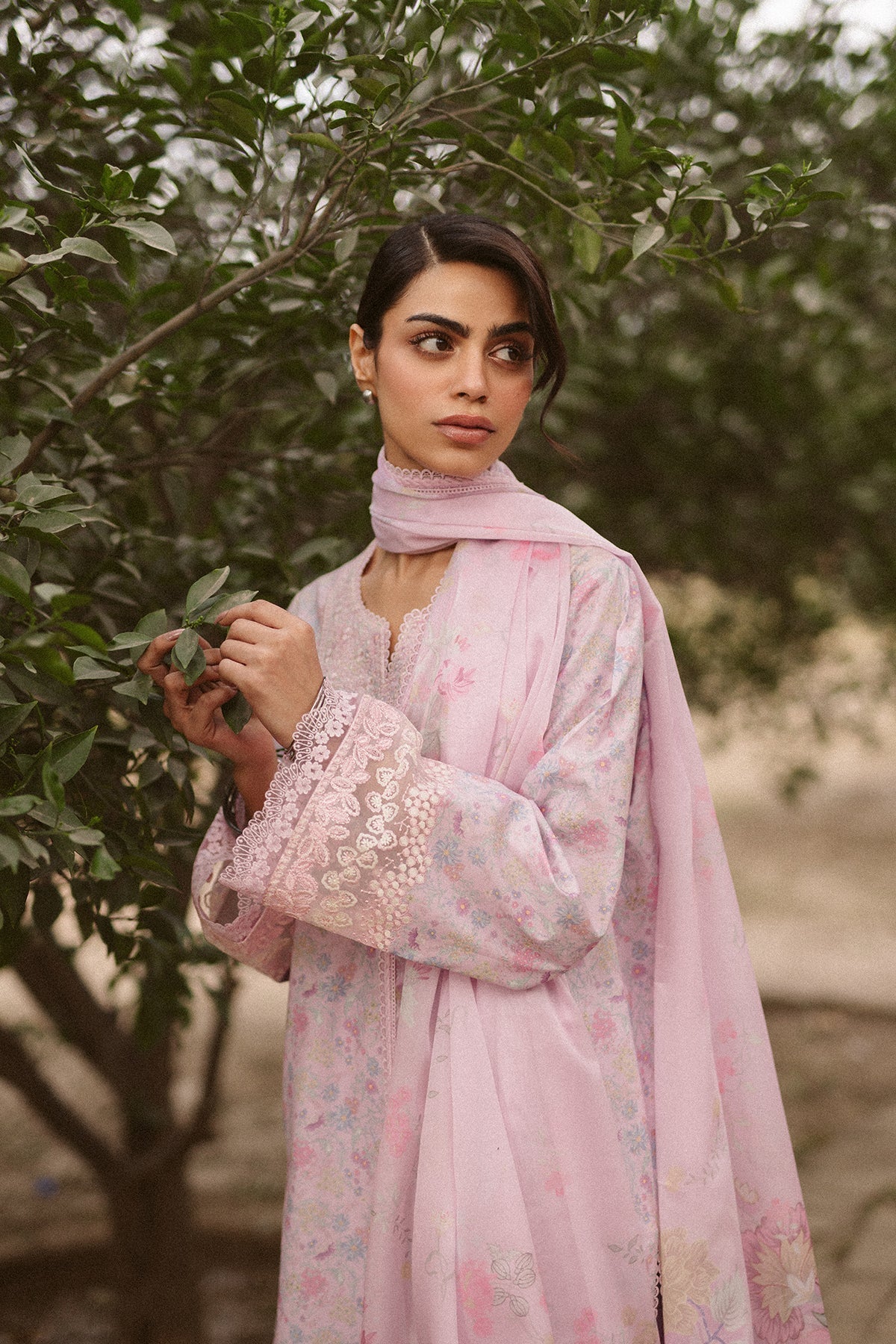 Ayzel | The Bare Minimum | Selis-Brand:Ayzel-Type:Ladies Clothes-Lilac-Lawn-House of Maryam- Buy in UK, USA