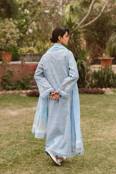 Ayzel | The Bare Minimum | Vezia-Brand:Ayzel-Type:Ladies Clothes-Sky Blue-Lawn-House of Maryam- Buy in UK, USA