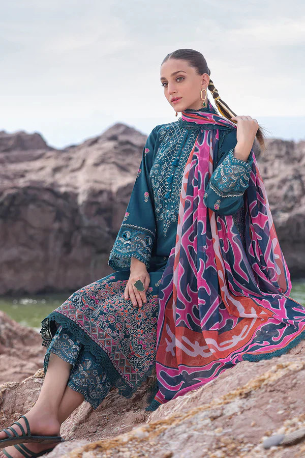 Ayzel | Tropicana Lawn 24 | Peacock -  Ayzel Casuals - Original Designer Dress - House of Maryam