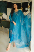 Jeem | Luxury Pret | AZURE TEAL by Designer Jeem - House of Maryam - Pakistani Designer Ethnic Wear in {{ shop.shopifyCountryName }}