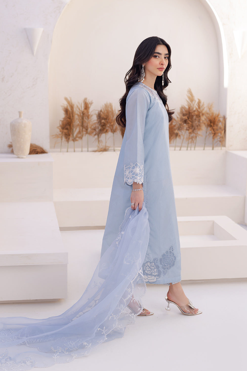 Azure | Ensembles Embroidered Formals | Ashen Grace -  Azure Formal - Original Designer Dress - House of Maryam
