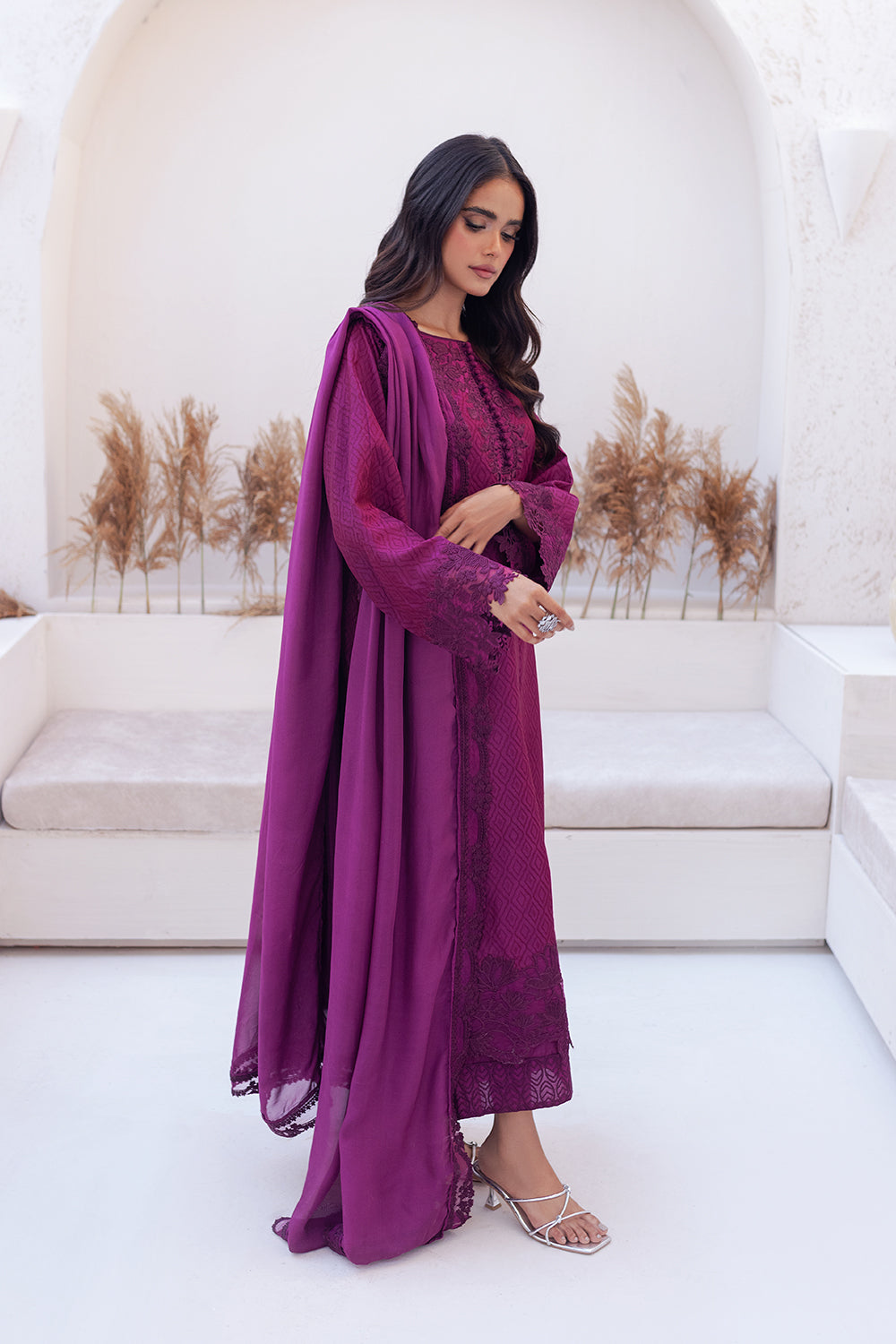 Azure | Ensembles Embroidered Formals | Berry Burst -  Azure Formal - Original Designer Dress - House of Maryam