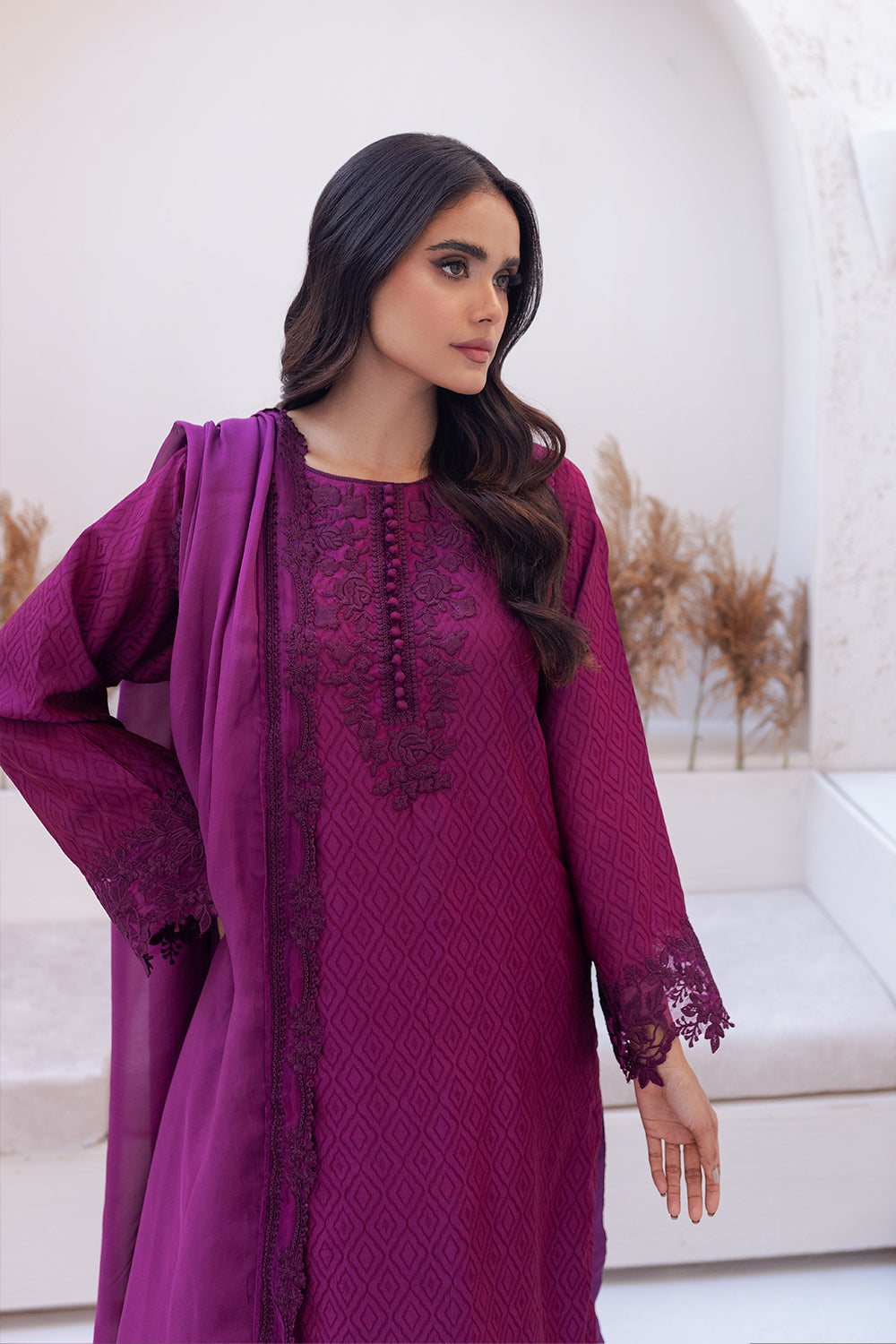 Azure | Ensembles Embroidered Formals | Berry Burst -  Azure Formal -  House of Maryam