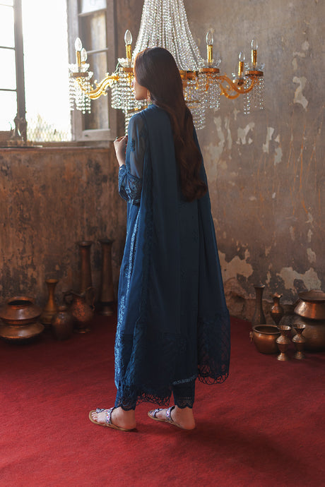 Azure | Ensembles Embroidered Formals | Botanical Bliss -  Azure Formal - Original Designer Dress - House of Maryam