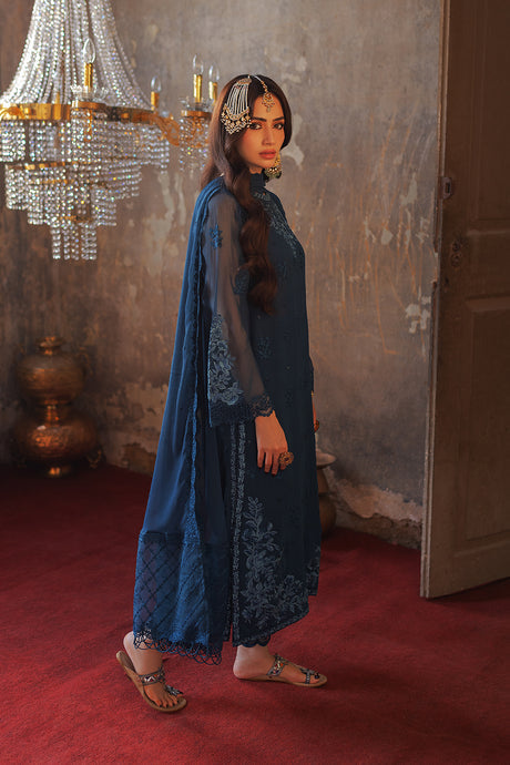 Azure | Ensembles Embroidered Formals | Botanical Bliss -  Azure Formal - Original Designer Dress - House of Maryam