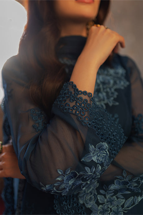 Azure | Ensembles Embroidered Formals | Botanical Bliss -  Azure Formal - Original Designer Dress - House of Maryam