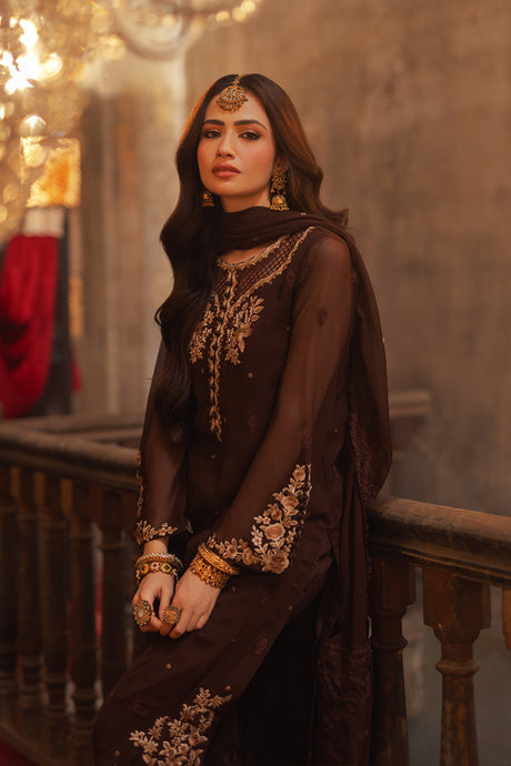 Azure | Ensembles Embroidered Formals | Amber Aura -  Azure Formal - Original Designer Dress - House of Maryam