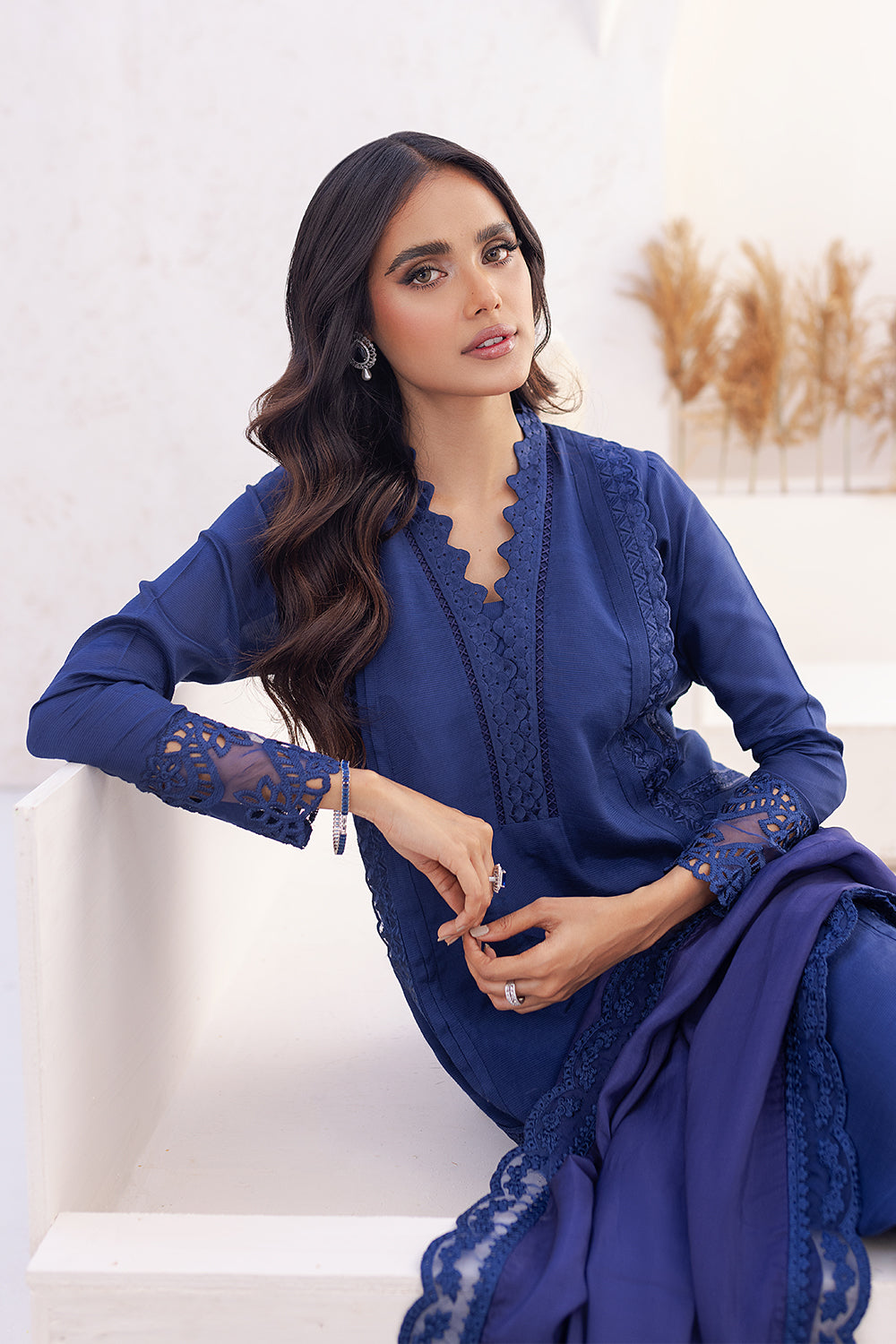 Azure | Ensembles Embroidered Formals | Imperial Iris -  Azure Formal -  House of Maryam