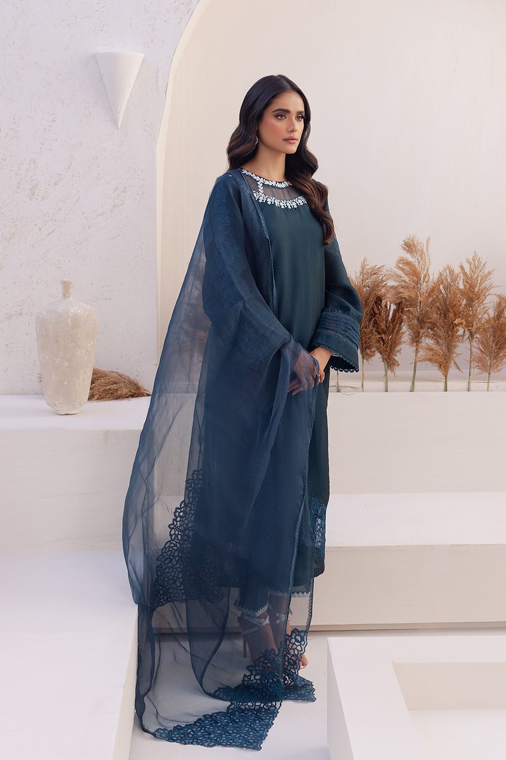 Azure | Ensembles Embroidered Formals | Midnight Storm -  Azure Formal -  House of Maryam