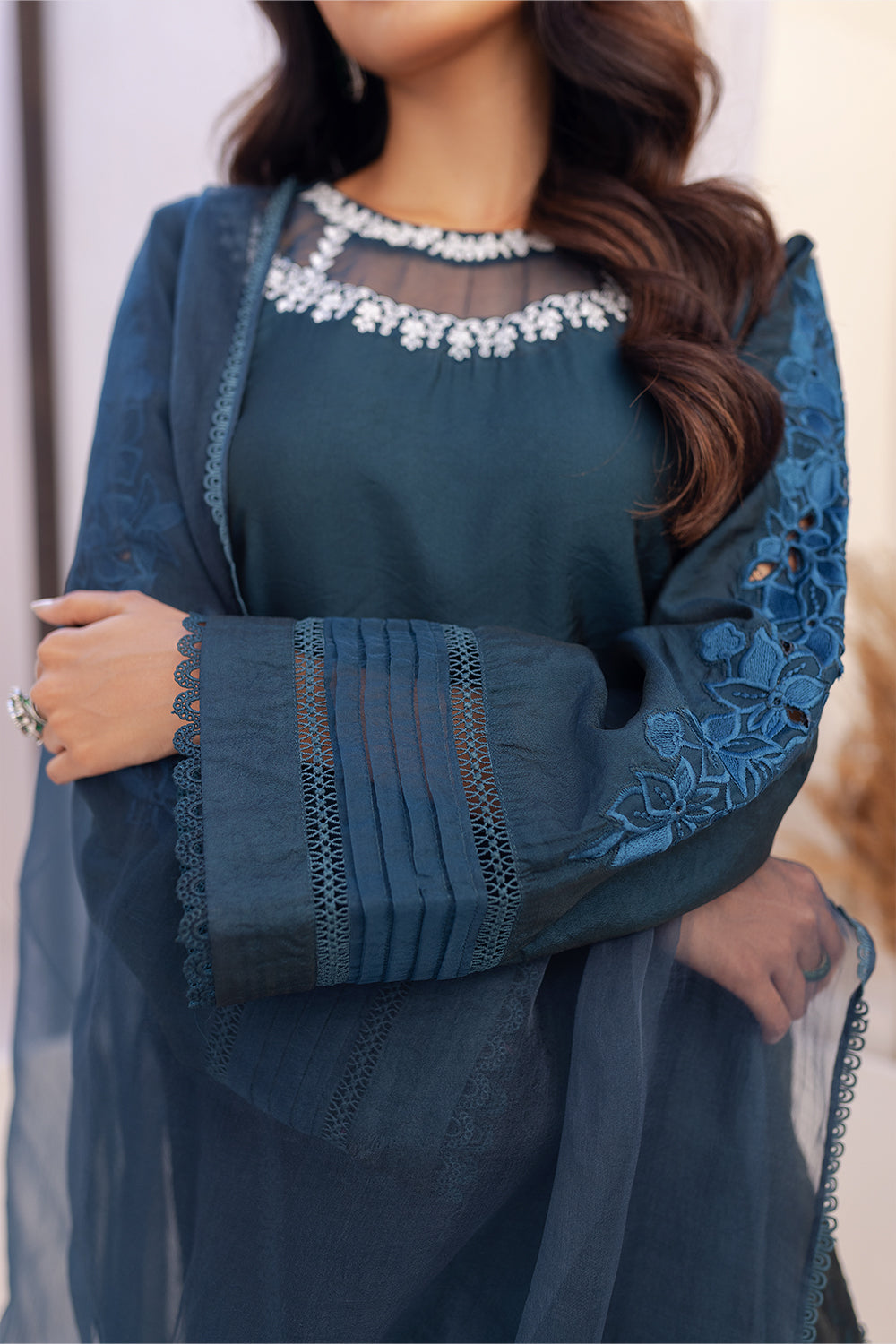 Azure | Ensembles Embroidered Formals | Midnight Storm -  Azure Formal -  House of Maryam