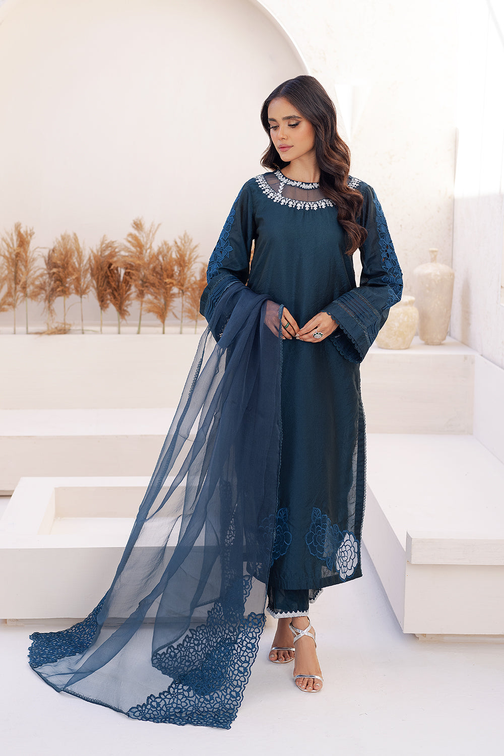 Azure | Ensembles Embroidered Formals | Midnight Storm -  Azure Formal -  House of Maryam