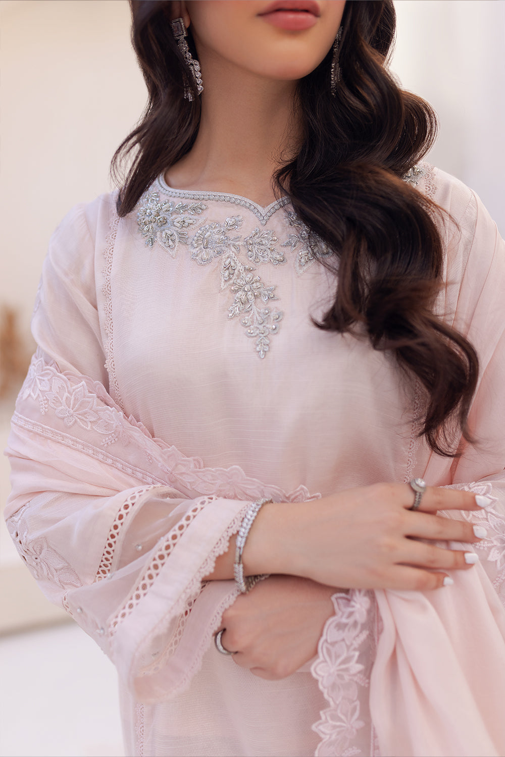 Azure | Ensembles Embroidered Formals | Morganite Magic by Azure - House of Maryam