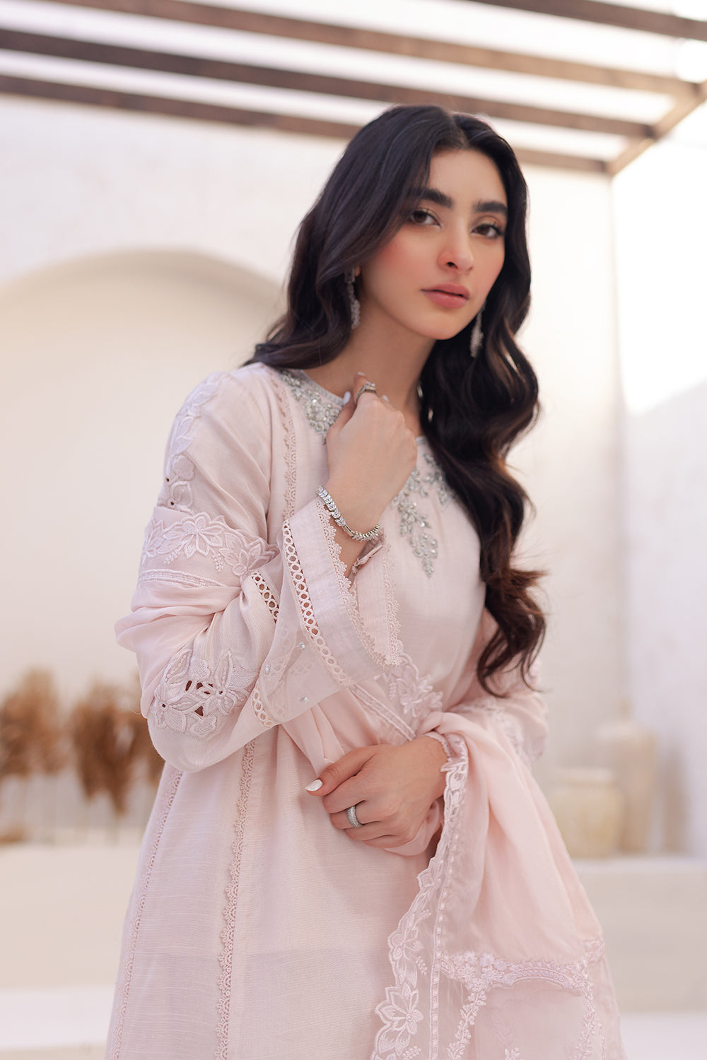 Azure | Ensembles Embroidered Formals | Morganite Magic by Azure - House of Maryam