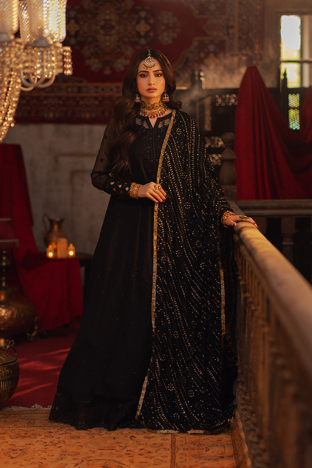 Azure | Ensembles Embroidered Formals | Noir Majesty by Azure - House of Maryam