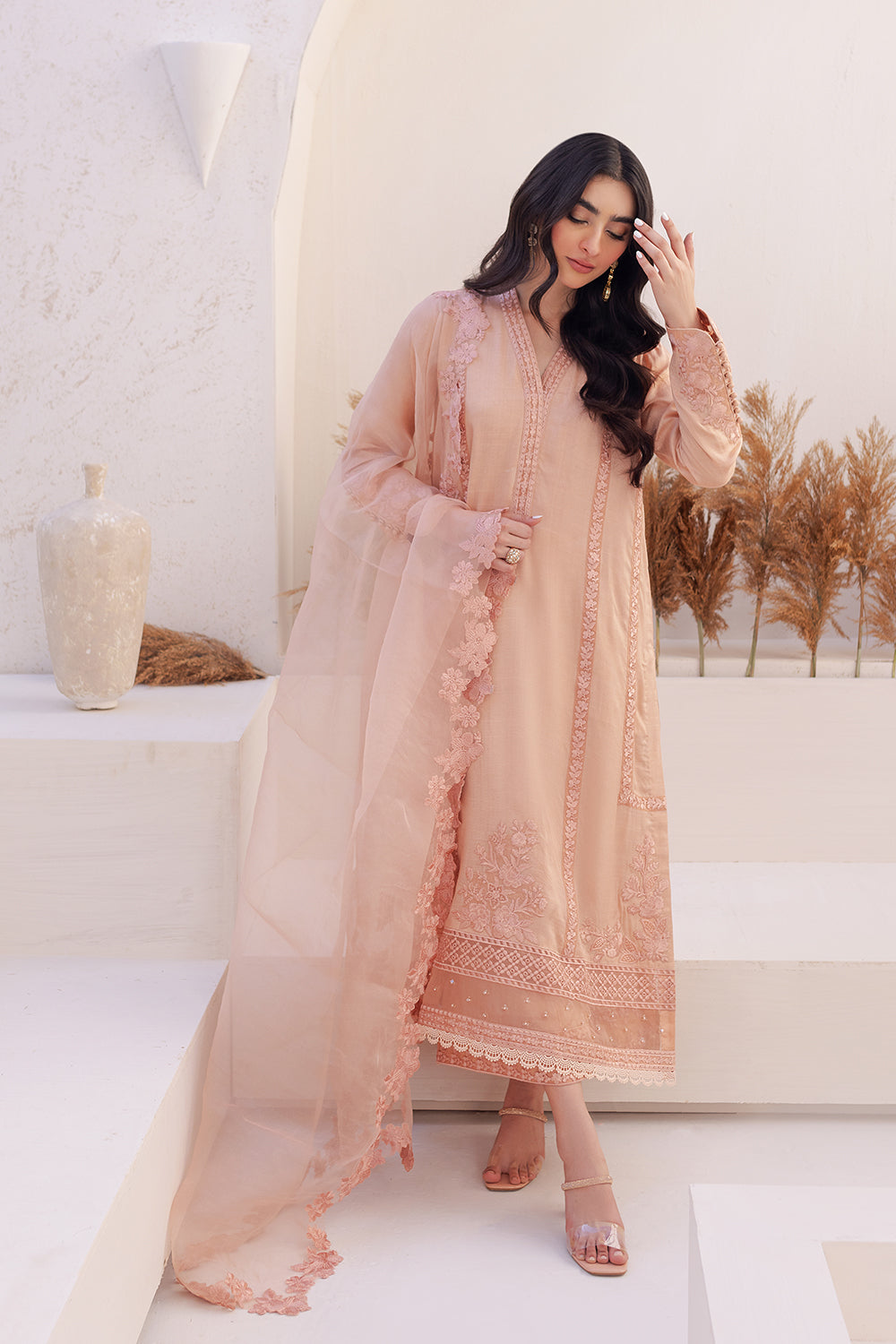 Azure | Ensembles Embroidered Formals | Sable Serenity -  Azure Formal - Original Designer Dress - House of Maryam