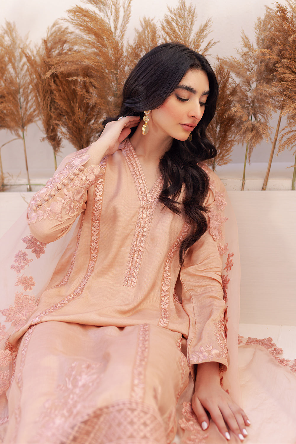 Azure | Ensembles Embroidered Formals | Sable Serenity -  Azure Formal -  House of Maryam