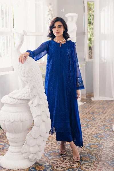 Azure | Ensembles Embroidered Formals | Iris Charm -  Azure Formal - Original Designer Dress - House of Maryam