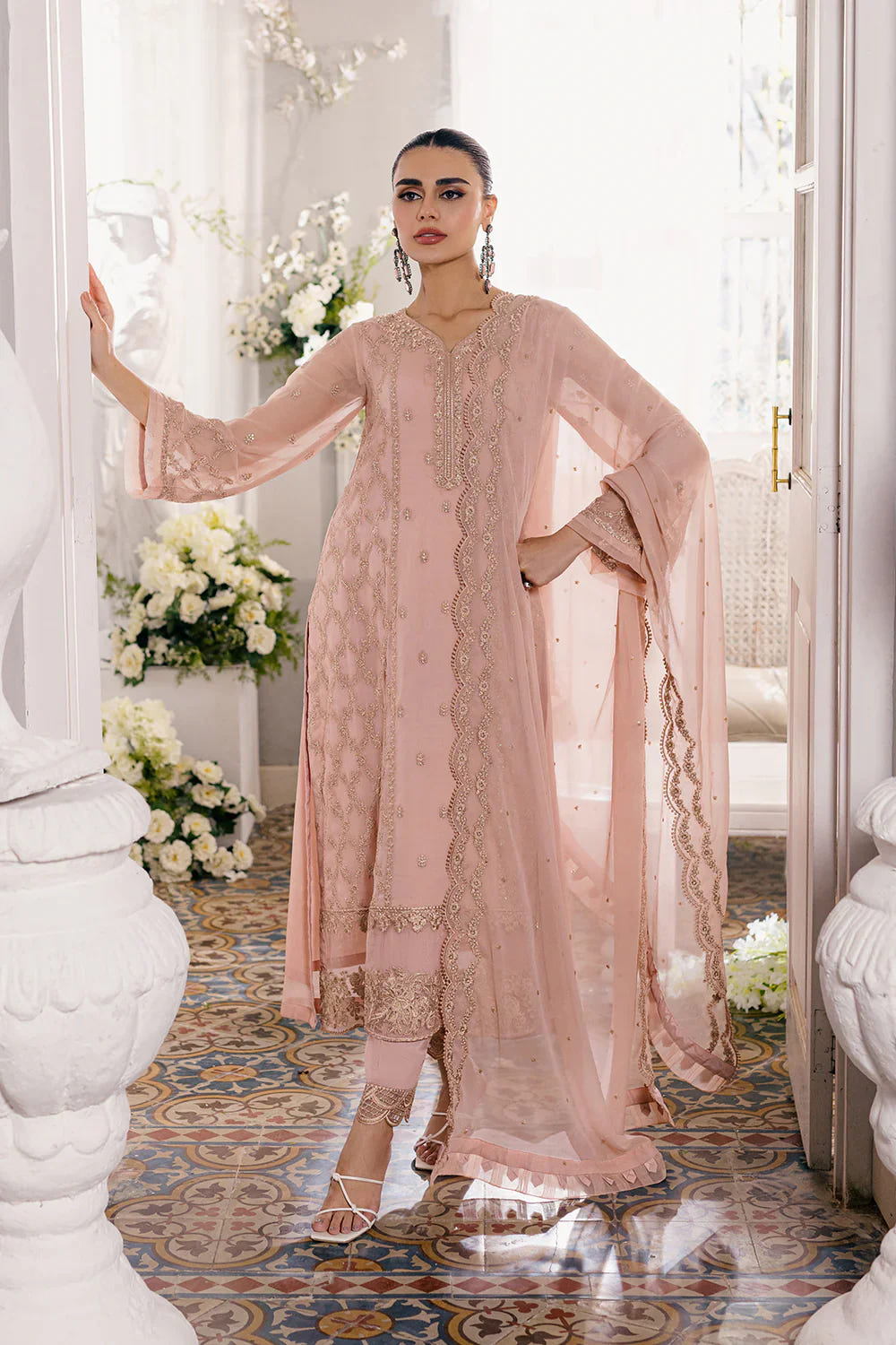 Azure | Ensembles Embroidered Formals | Nectaine -  Azure Formal - Original Designer Dress - House of Maryam