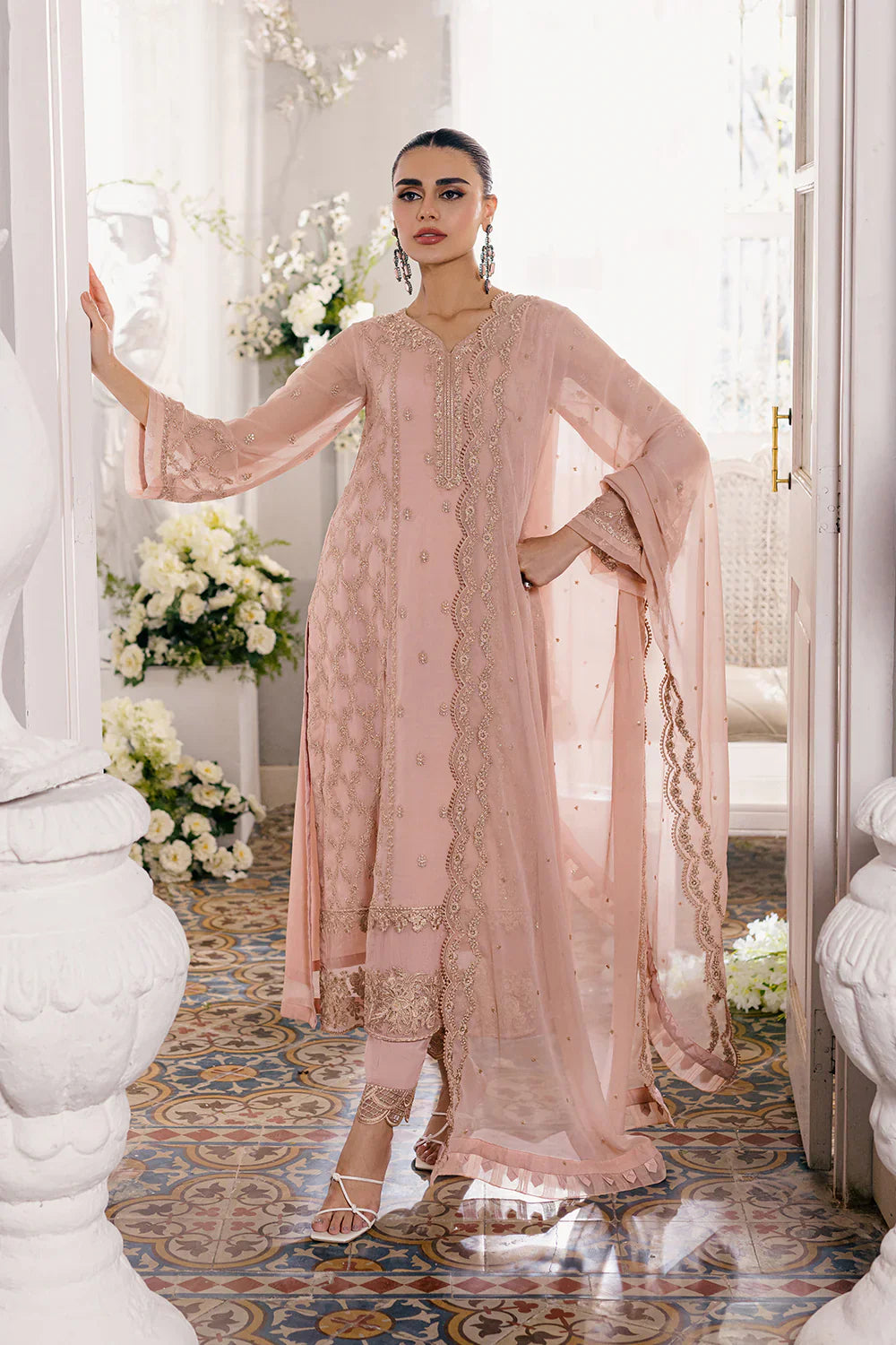 Azure | Ensembles Embroidered Formals | Nectaine -  Azure Formal - Original Designer Dress - House of Maryam