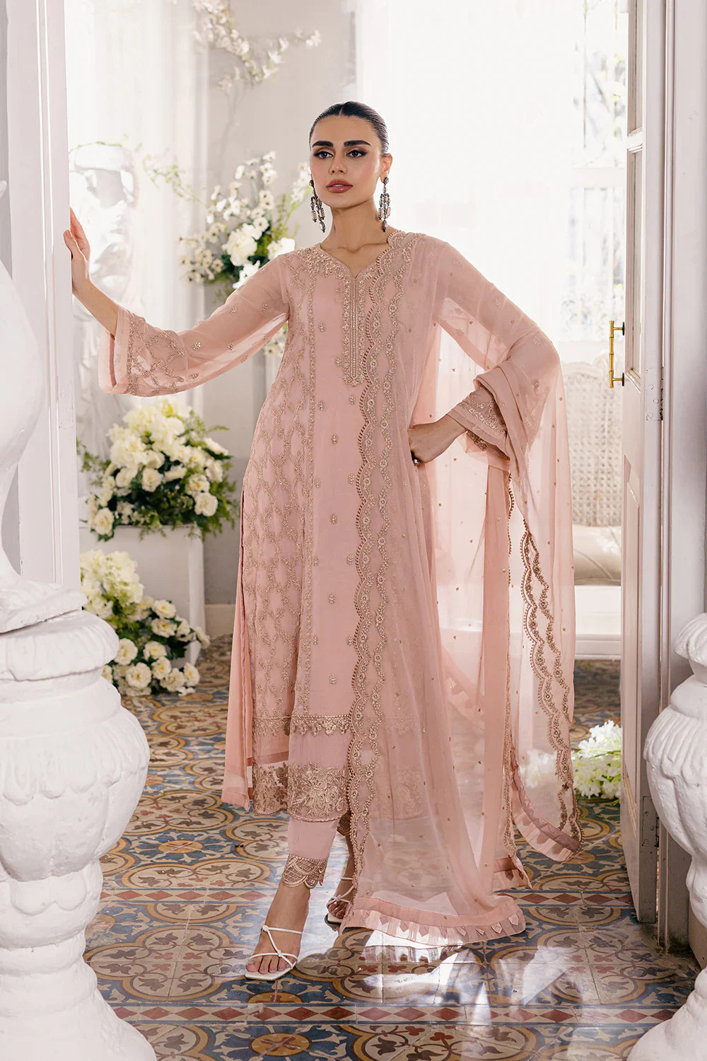 Azure | Ensembles Embroidered Formals | Nectaine -  Azure Formal - Original Designer Dress - House of Maryam