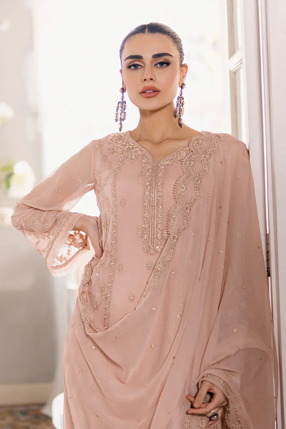 Azure | Ensembles Embroidered Formals | Nectaine -  Azure Formal - Original Designer Dress - House of Maryam