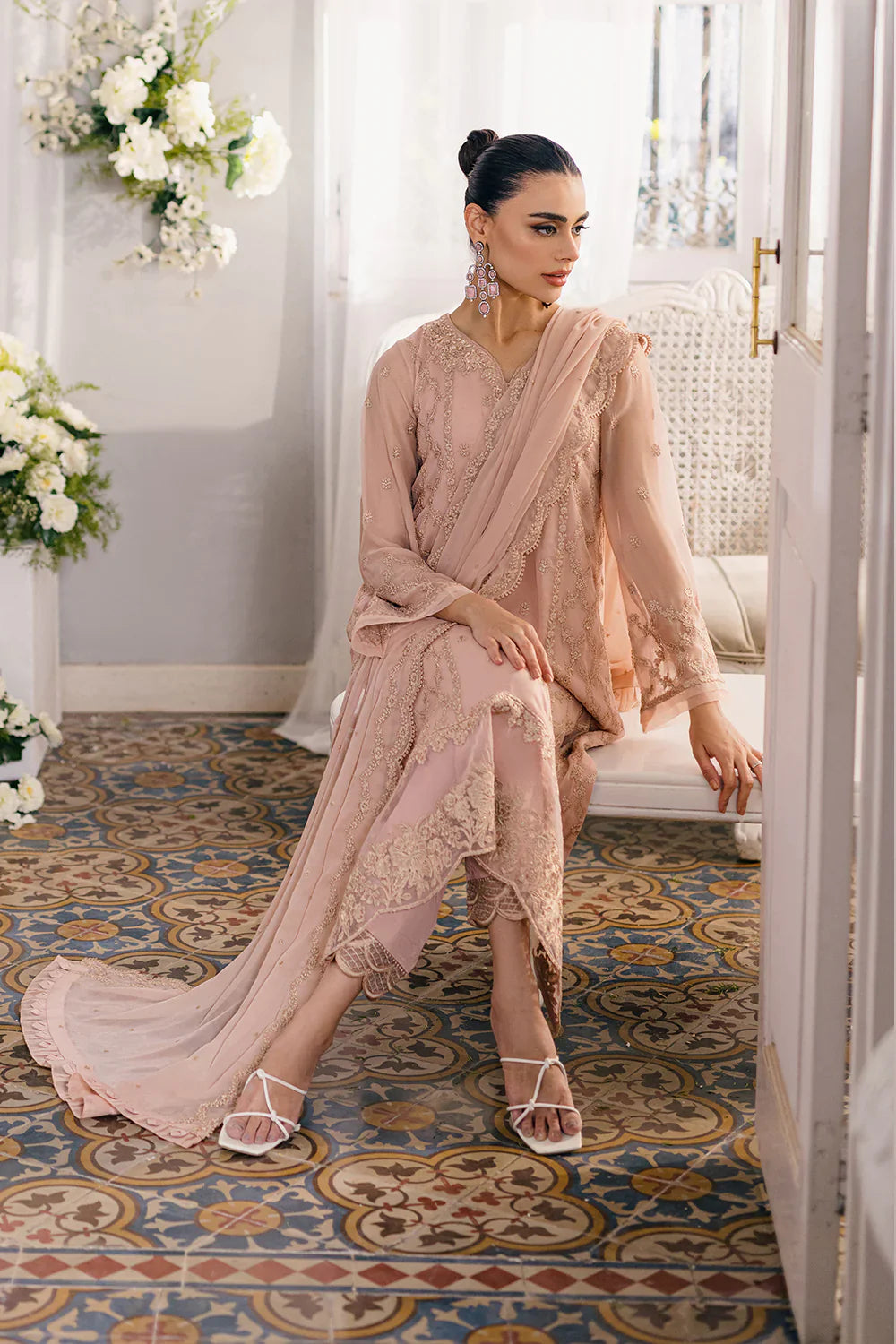 Azure | Ensembles Embroidered Formals | Nectaine -  Azure Formal - Original Designer Dress - House of Maryam