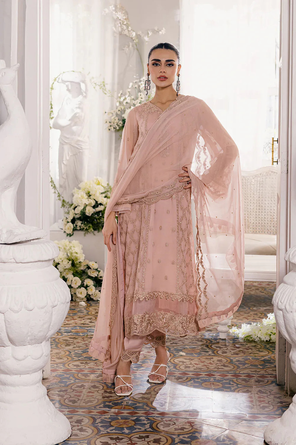 Azure | Ensembles Embroidered Formals | Nectaine -  Azure Formal - Original Designer Dress - House of Maryam