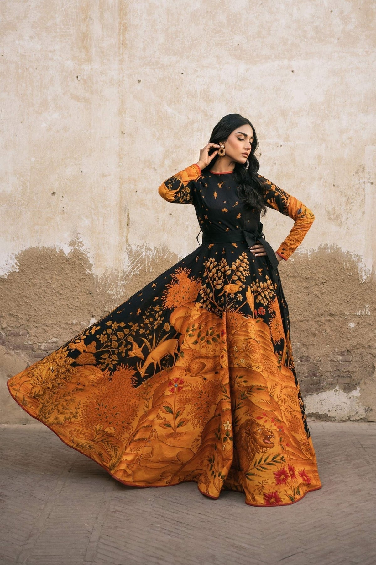 Fahad Hussayn | Lawn Banger | Baburnama -  Fahad Hussayn Ladies Clothes - Original Designer Dress - House of Maryam