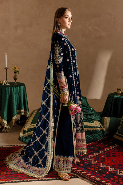 Marjjan | De Rose Velvet | MRV-10 (BLUE) -  Marjjan Ladies Clothes - Original Designer Dress - House of Maryam