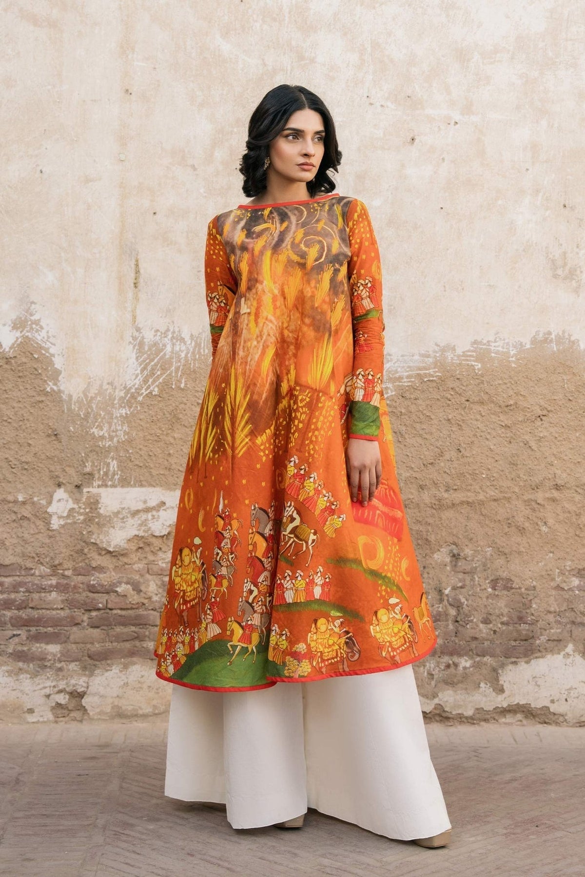 Fahad Hussayn | Lawn Banger | Baori -  Fahad Hussayn Ladies Clothes - Original Designer Dress - House of Maryam