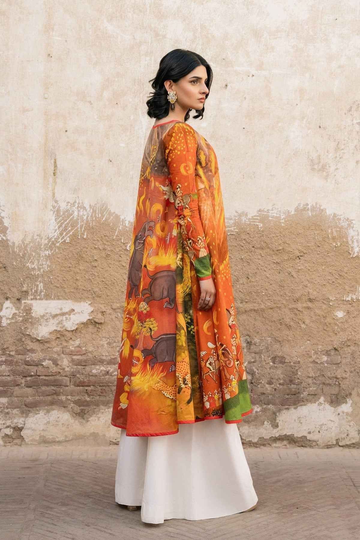 Fahad Hussayn | Lawn Banger | Baori -  Fahad Hussayn Ladies Clothes - Original Designer Dress - House of Maryam