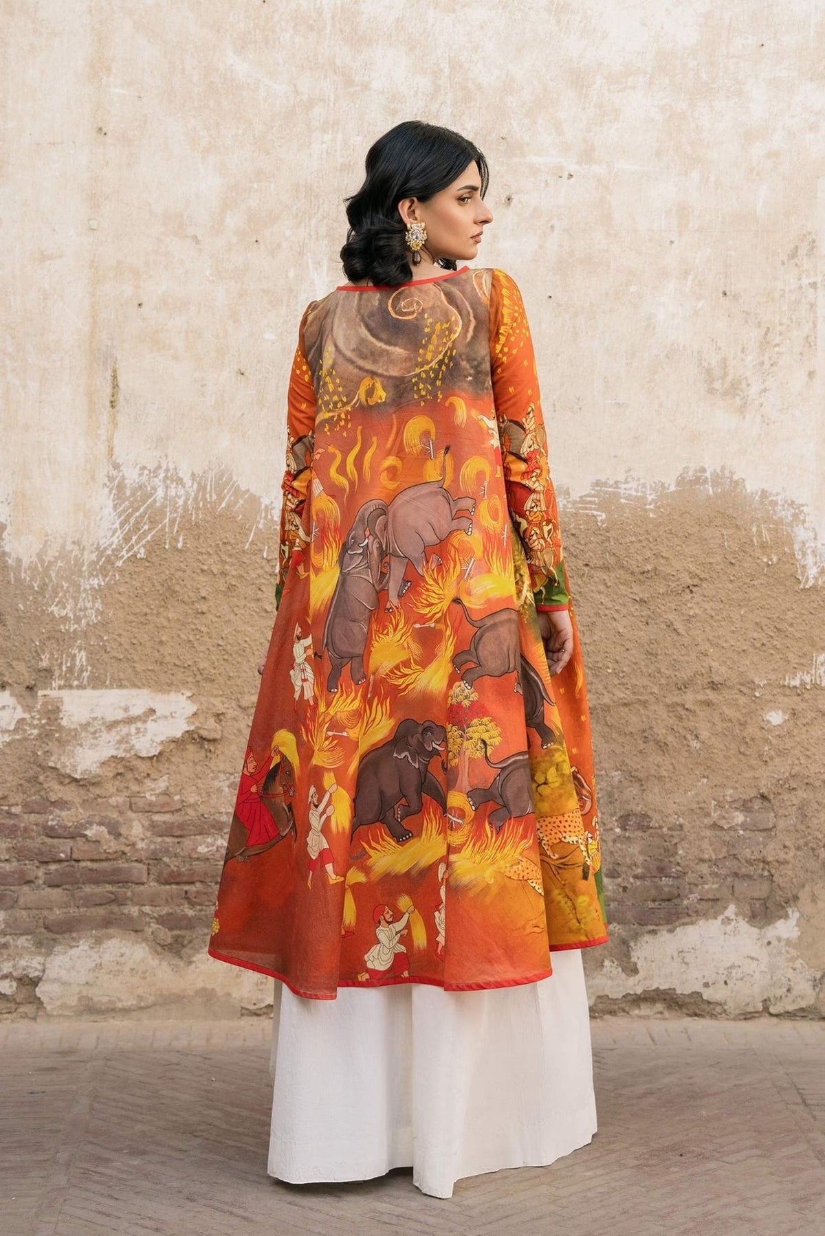 Fahad Hussayn | Lawn Banger | Baori -  Fahad Hussayn Ladies Clothes - Original Designer Dress - House of Maryam
