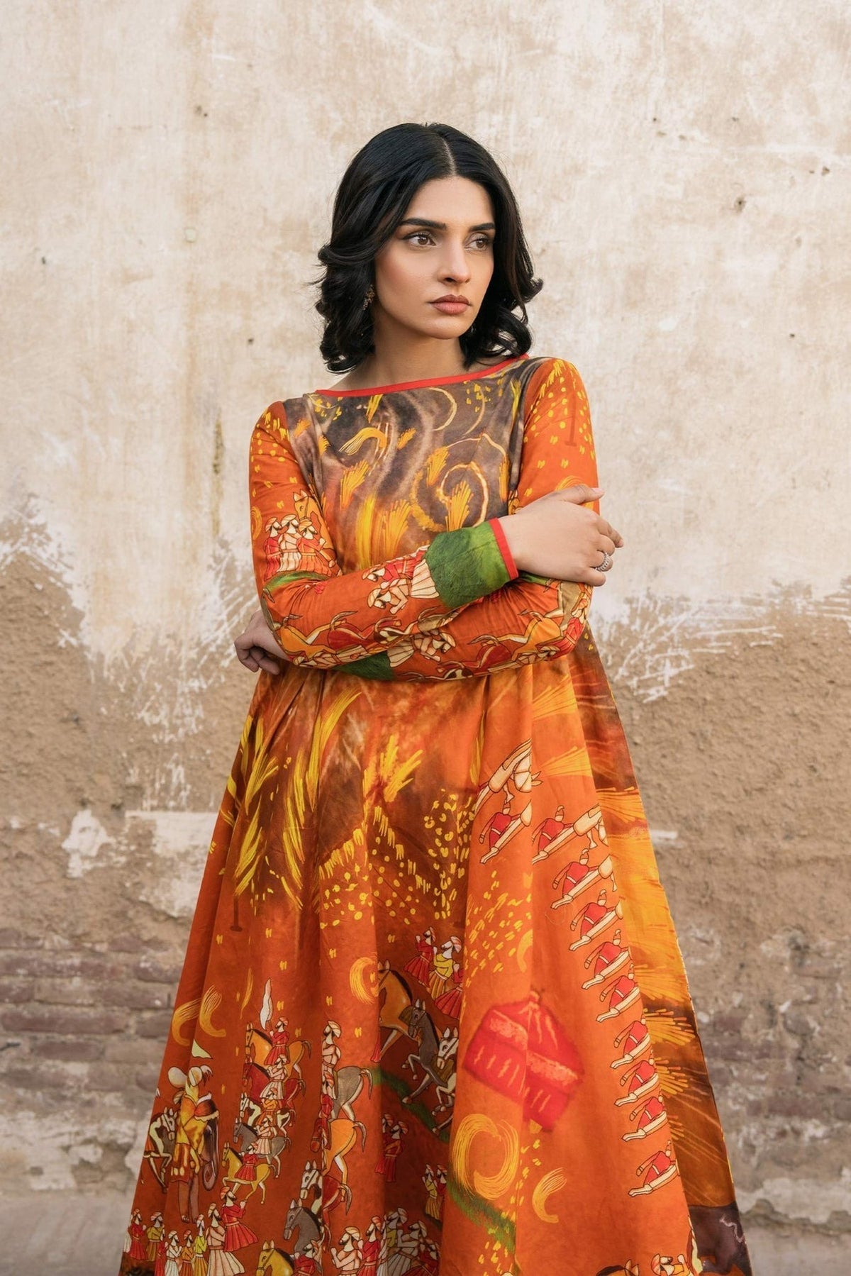 Fahad Hussayn | Lawn Banger | Baori -  Fahad Hussayn Ladies Clothes - Original Designer Dress - House of Maryam