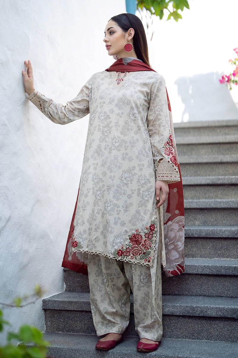 Baroque | Lawn Collection 24 | UF-549 by Designer Baroque - House of Maryam - Pakistani Designer Ethnic Wear in {{ shop.shopifyCountryName }}