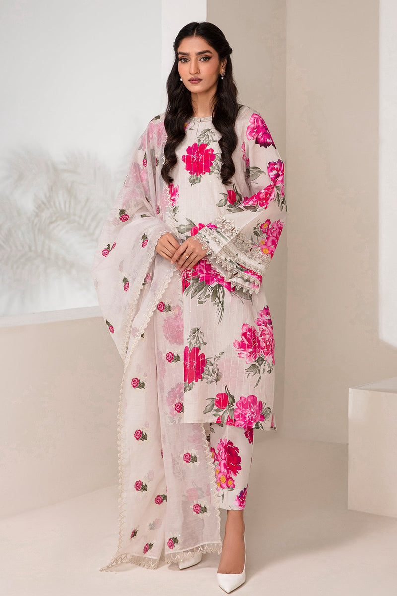 Baroque | Lawn Collection 24 | UF-347 -  Baroque Luxury -  House of Maryam