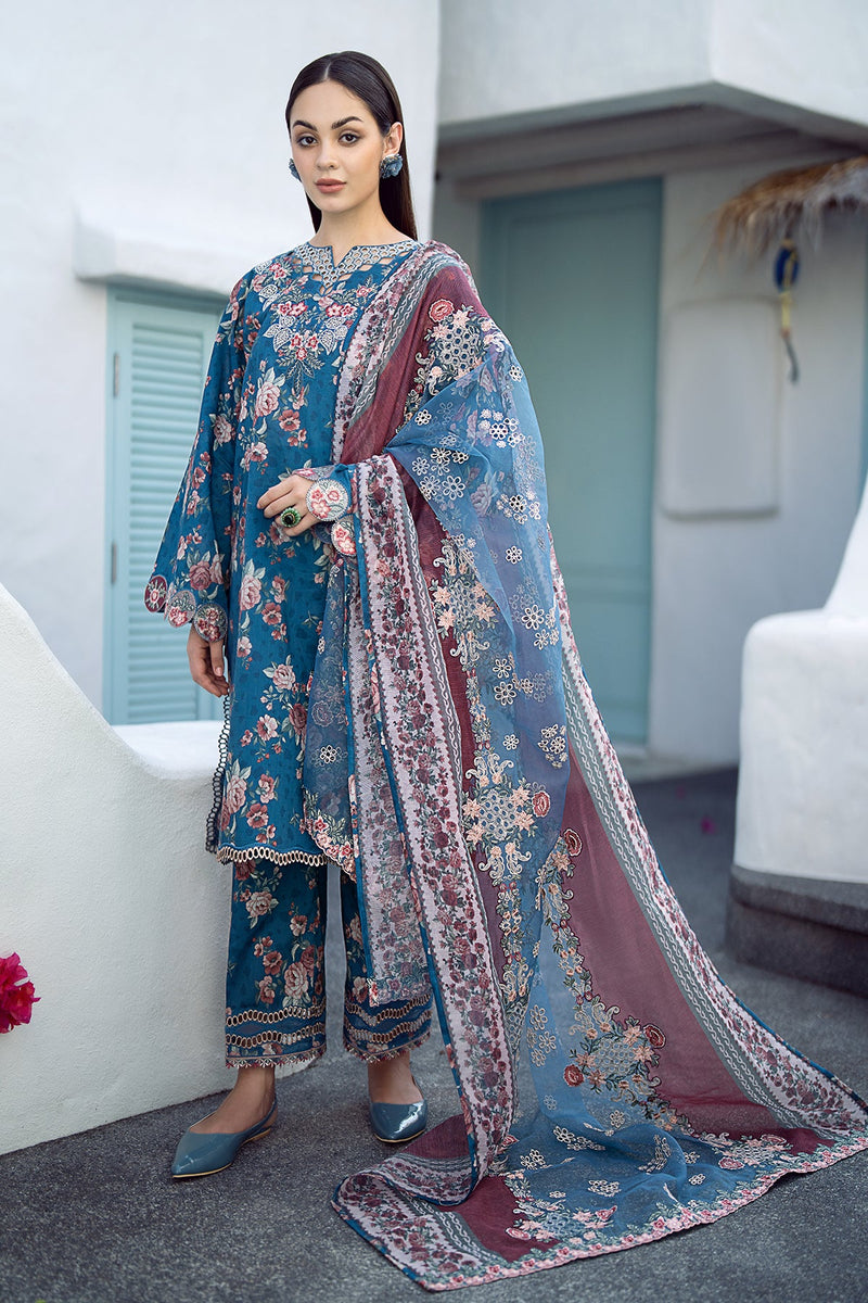 Baroque | Lawn Collection 24 | UF-554 -  Baroque Luxury - Original Designer Dress - House of Maryam