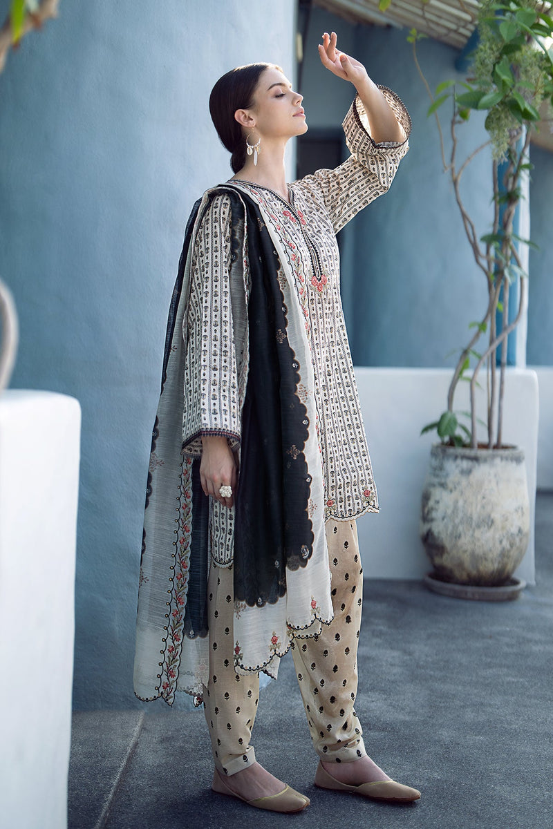 Baroque | Lawn Collection 24 | UF-555 -  Baroque Luxury -  House of Maryam