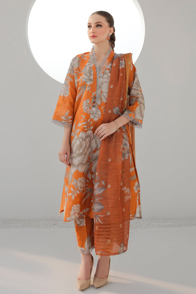 Baroque | Lawn Collection 24 | UF-312 -  Baroque Luxury - Original Designer Dress - House of Maryam