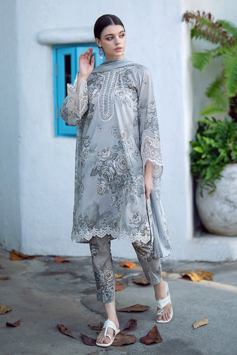 Baroque | Lawn Collection 24 | UF-557 by Designer Baroque - House of Maryam - Pakistani Designer Ethnic Wear in {{ shop.shopifyCountryName }}